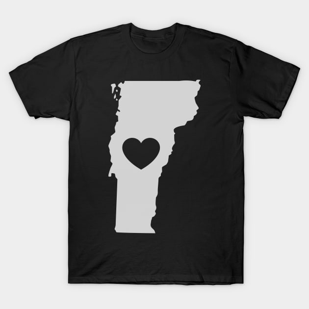 Vermont Love Heart T-Shirt by helloshirts